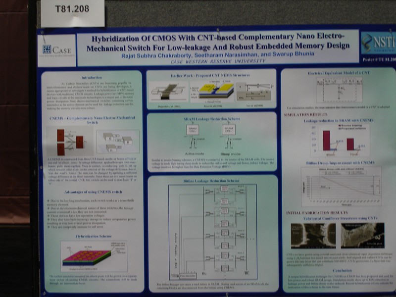 Poster at NANOTECH Conference 2007